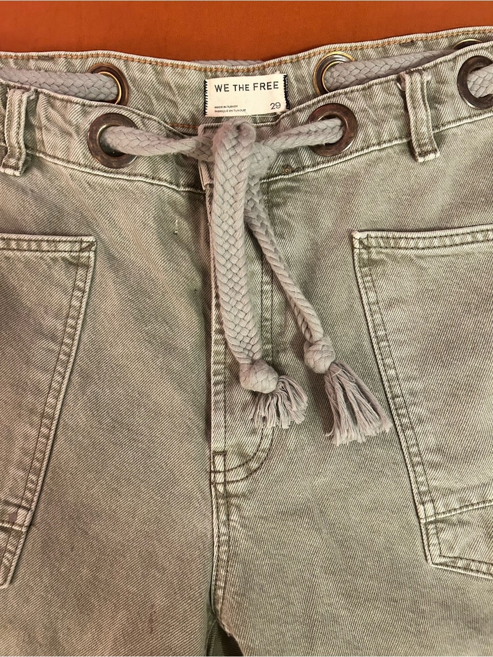 We the free Moxie Barrel Jeans in Army - Picture 9 of 16